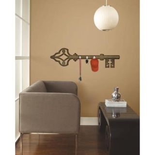 Antique Key Peel & Stick Wall Decal w/Hooks ambiance