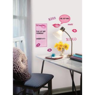Stickers KISS & LOVE Rose personnalisable ambiance