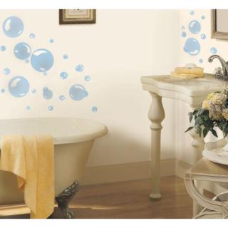 Stickers bulles de savon bleu ambiance