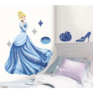 Stickers géant brillant Disney princesse Cendrillon ambiance