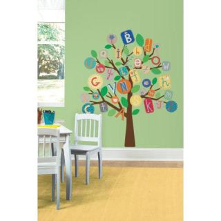 Stickers géant Arbre Alphabet ABC ambiance