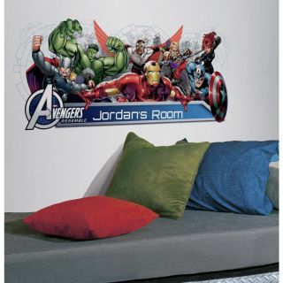 Stickers géant personnalisable Marvel Avengers ambiance