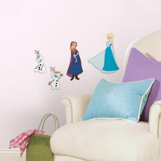 Stickers muraux La reine des neiges Elsa Anna Olaf Disney ambiance