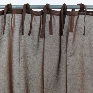 ROMANCE Voilage polyester (110x250cm) chocolat 