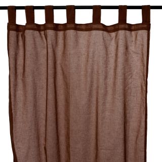 Voilage Romeo coton 110x250cm chocolat