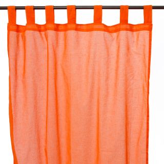 Voilage Romeo 110x250cm coton orange