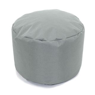 Pouf rond gris nuage intérieur extérieur 30x25cm