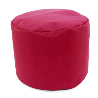 Pouf rond rose framboise 40x30cm intérieur extérieur