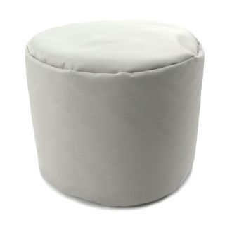 Pouf rond écru 40x30cm interieur extérieur