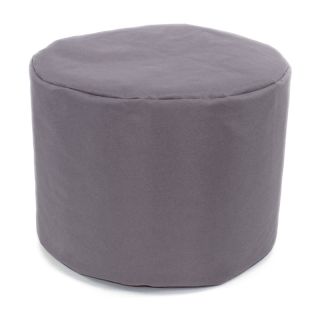 Pouf rond 40x30cm gris brume intérieur extérieur