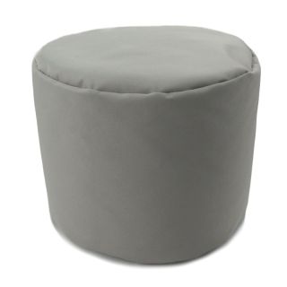 Pouf rond taupe D40 x H30cm intérieur extérieur
