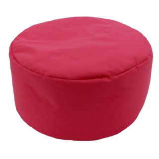 Pouf rond rose 40x20cm framboise