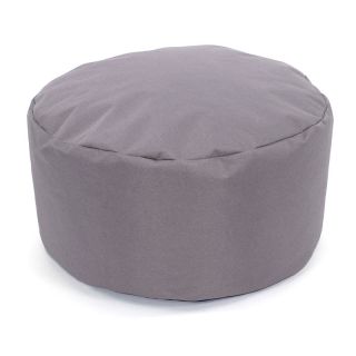 Pouf rond gris brume D40 x H 20cm intérieur extérieur