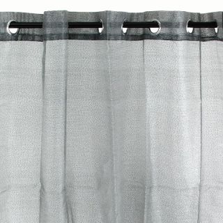 Voilage Saigon 140x250cm gris noir