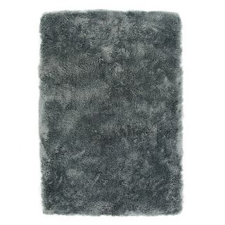 Tapis imitation fourrure gris foncé extra doux 60x90cm Sauvage