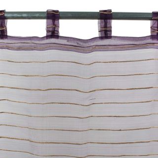 SHAM voilage à pattes Soie (110x250cm) prune