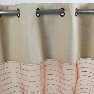SHAMLYNE voilage Soie coton jute (110x250cm) rouille
