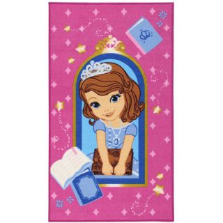 Tapis Disney Princesse Sofra 140x80cm rose