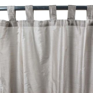 SOLENE rideau Soie polyester à pattes (140x250cm) ficelle 