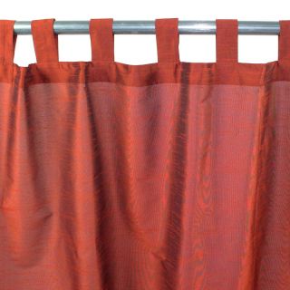 SOLENE rideau Soie polyester à pattes (140x250cm) marron