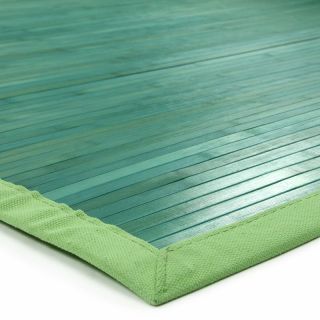 Tapis Solo Bambou bleu vert