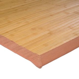 Tapis en bambou larges lattes et ganse naturel 230x160cm SOLO BAMBOO