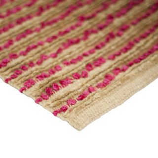 STABILO LARGO tapis 60x90 naturel/fuchsia