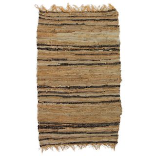 Tapis Stair rayures fines 85x50cm cuir