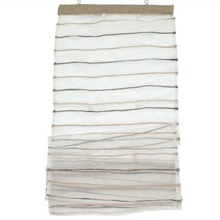 Store SHAM en soie (100x200cm) écru noir
