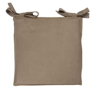 Galette de chaise Suède 40x40cm taupe