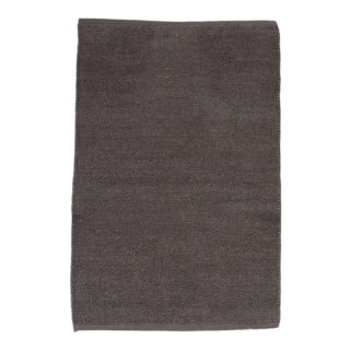 Tapis Chenille 55x85cm marron taupe coton