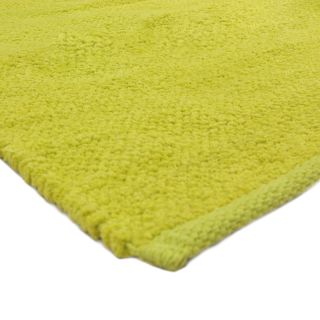 Tapis Chenille 55x85cm vert anis coton