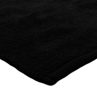 Tapis Chenille 55x85cm noir coton