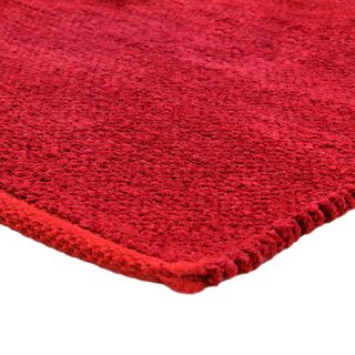 Tapis Chenille 55x85cm rouge coton