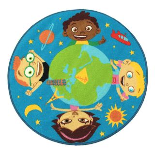 Tapis Disney Little Einsteins 100x100cm bleu