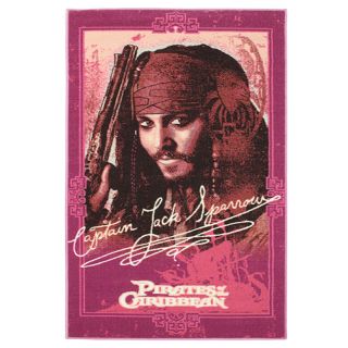 Tapis Disney Pirates des Caraibes Jack Sparrow 170x100cm