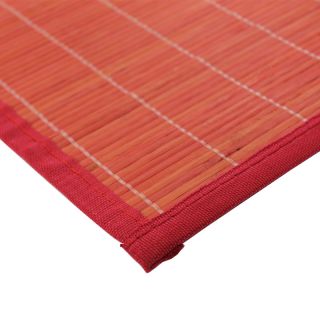 Tapis BALI CHIC Rouge Bambou (110x70cm) ambiance