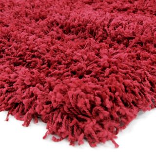 Tapis shaggy à poils longs Tenessee rouge