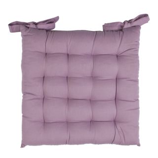Galette TOILE DE TOSCANE Violine coton (38x38x6cm)