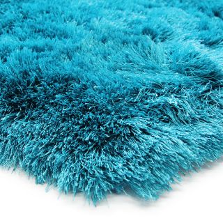 Tapis Toodoo turquoise aspect soyeux