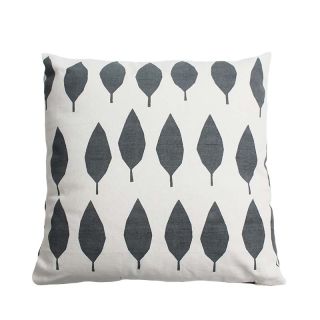 TREE coussin 40x40 gris coton photo ambiance