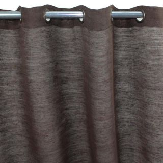 TRIBU rideau Jute coton 150x250 chocolat photo ambiance