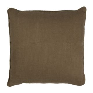 Coussin Tribu 38x38cm taupe jute coton