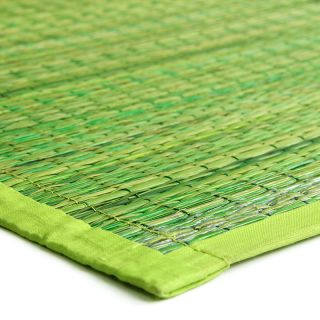 Tapis United en jonc de mer vert