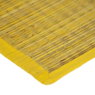 Tapis United jaune en jonc de mer