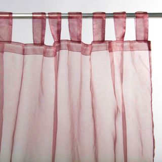Voilage à pattes First (140x250cm) Rouge