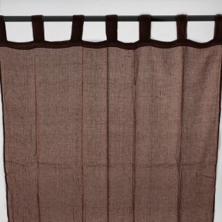 Voilage Premium 110x250cm marron chocolat