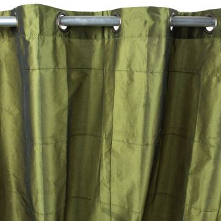 WILLIAM rideau Taffetas polyester (150x250cm) Vert bronze 
