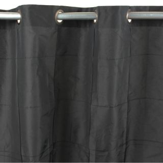 WILLIAM  rideau Taffats polyester (150x250cm) Noir 