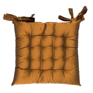 Galette de chaise William cuivre - photo ambiance
